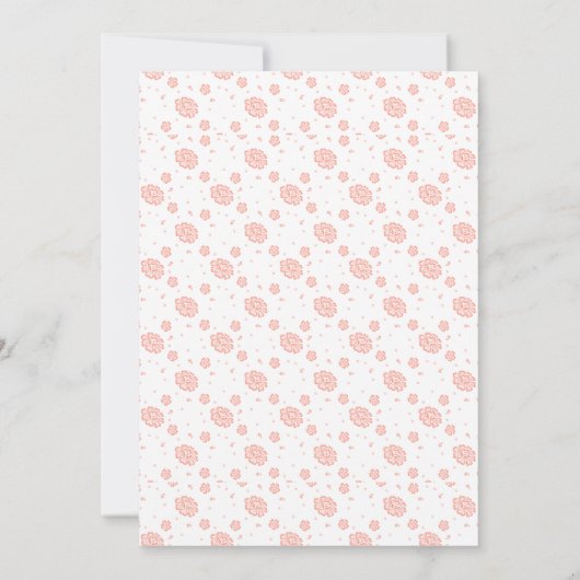 Bonjour Bebe Eiffel Tower Paris Baby Dusche Einladung (Rückseite)