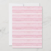 Bonjour Bebe Französisch Elephant Baby Girl Dusche Einladung (Rückseite)