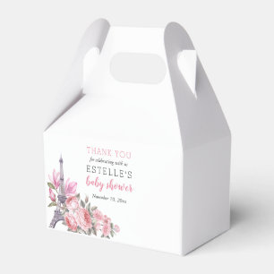 Bonjour Bebe   Französische Baby Shower mit Blumen Geschenkschachtel
