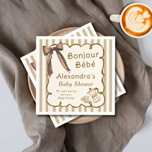Bonjour Bebe Französisches Kaffehaus-Themen-Baby-P Serviette