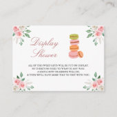 Bonjour Bebe French Café Bloral Display Dusche Begleitkarte (Vorderseite)