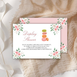 Bonjour Bebe French Cafe Florale Display-Dusche Begleitkarte