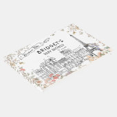 Bonjour Bebe French Gender Neutral Baby Shower Gästebuch (Ecke)