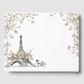 Bonjour Bebe French Gender Neutral Baby Shower Gästebuch (Rückseite)