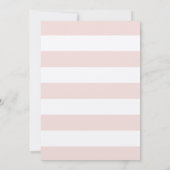 Bonjour Bébé French Paris Café Pink Baby Dusche Einladung (Rückseite)