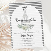 Bonjour Bebe French Paris Elegant Baby Shower Einladung