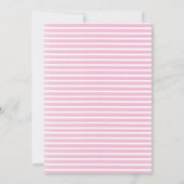 Bonjour Bebe French Paris Pink Bear Baby Dusche Einladung (Rückseite)