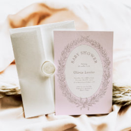 Bonjour Bebe French Patisserie Babydusche Pink Einladung