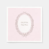 Bonjour Bebe French Patisserie Babydusche Pink Serviette (Vorderseite)