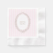 Bonjour Bebe French Patisserie Babydusche Pink Serviette (Vorderseite)