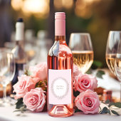 Bonjour Bebe French Patisserie Babydusche Pink Weinetikett