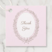 Bonjour Bebe French Patisserie Danke Pink Geschenkanhänger (Vorderseite)