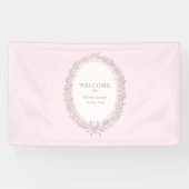 Bonjour Bebe French Patisserie Geburtstagsparty Banner (Horizontal)