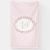 Bonjour Bebe French Patisserie Geburtstagsparty Banner (Vertikal)