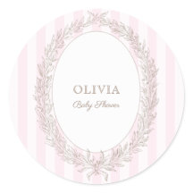 Bonjour Bebe French Patisserie Pink Strip