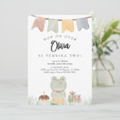 Bonjour Bebe French Pinguin Neutral Baby Dusche Einladung (Stehend Vorderseite)