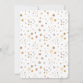 Bonjour Bebe French Pinguin Neutral Baby Dusche Einladung (Rückseite)