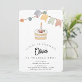 Bonjour Bebe French Pinguin Neutral Baby Dusche Einladung (Stehend Vorderseite)