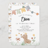 Bonjour Bebe French Pinguin Neutral Baby Dusche Einladung (Vorne/Hinten)