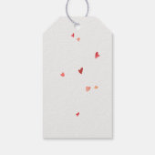 Bonjour Bebe French Rabbit Baby Dusche Geschenkanhänger (Rückseite)