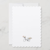 Bonjour Bebe Gender Neutral Baby Dusche Einladung (Rückseite)