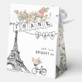 Bonjour Bebe Gender Neutral Baby Dusche Geschenkschachtel (Rückseite)