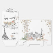 Bonjour Bebe Gender Neutral Baby Dusche Geschenkschachtel (Ungefaltet)