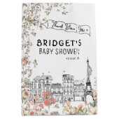 Bonjour Bebe Gender Neutral Baby Dusche Mittlere Geschenktüte (Vorderseite)