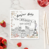 Bonjour Bebe Gender Neutral Baby Dusche Serviette (Beispiel)