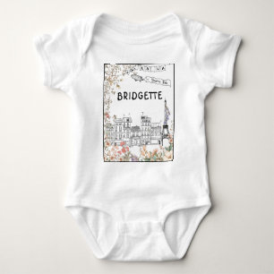 Bonjour Bebe Gender Neutral Baby Shower Geschenk Strampler
