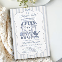 Bonjour Bebe Kaffee Brunch Dusty Blue Babyparty