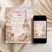 Bonjour Bébé Paris Baby Shower Invitation Einladung