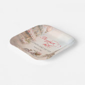 Bonjour Bébé Paris Baby Shower  Pappteller (Gewinkelt)