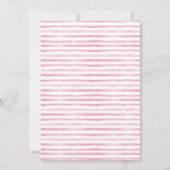 Bonjour Bebe Paris Eiffel Pink Floral Baby Dusche Einladung (Rückseite)