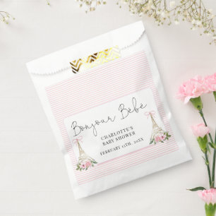 Bonjour Bebe Paris Französisch Pink Eiffel Baby Du Geschenktütchen