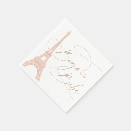 Bonjour Bebe Paris French Baby Dusche Serviette (Ecke)