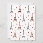 Bonjour Bébé Paris Gender Neutral Chic Baby Dusche Einladung (Rückseite)