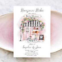 Bonjour Bebe Paris Pariser Babydusche Inv