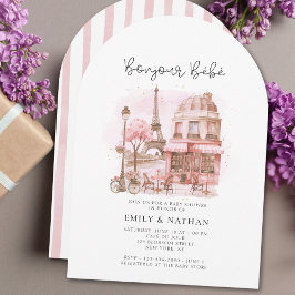 Bonjour Bebe Paris Patisserie Babydusche Einladung