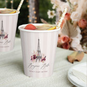 Bonjour Bebe Paris Theme Baby Shower Pappbecher