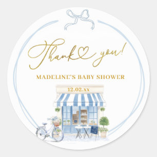 Bonjour bébé Parisan Café Danke Stickers