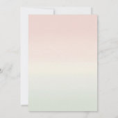 Bonjour Bebe Parisian café pink eiffel tower girls Einladung (Rückseite)