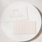 Bonjour Bébé Pink Paris Eiffel Diaper Raffle Begleitkarte