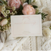 Bonjour Bébé Pink Paris Eiffel Tower Baby Shower Dankeskarte