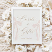 Bonjour Bébé Pink Paris Eiffel Tower Cards & Gesch Poster