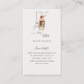 Bonjour Bebe Rabbit Babydusche Windelwanne Begleitkarte (Vorderseite)