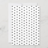 Bonjour Bébé Watercolor Coquette Bow Babydusche Einladung (Rückseite)