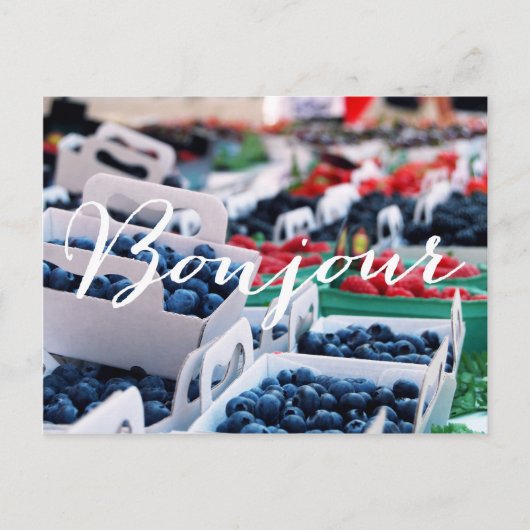 Bonjour Berries POSTCARD Postkarte (Vorderseite)