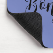Bonjour-blackText Mousepad (Ecke)