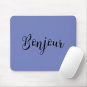 Bonjour-blackText Mousepad (Mit Mouse)